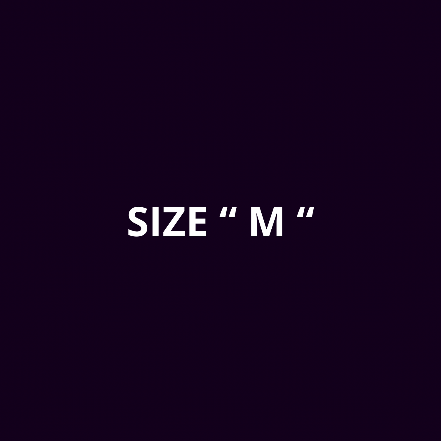 Size “ M “