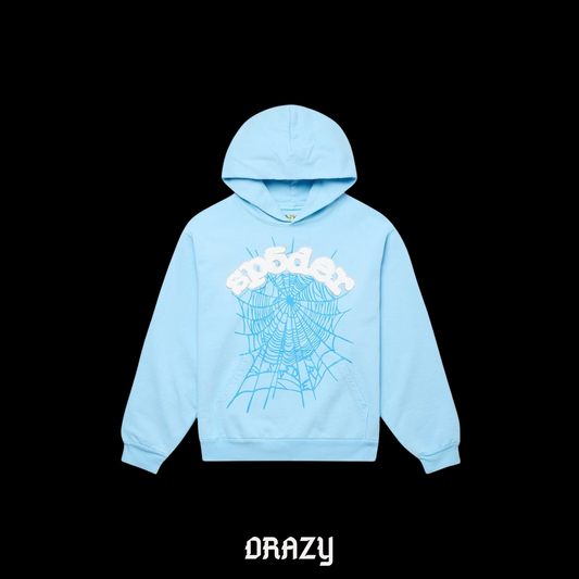 HOODIE SPIDER OG # 1 LIGHT BLUE