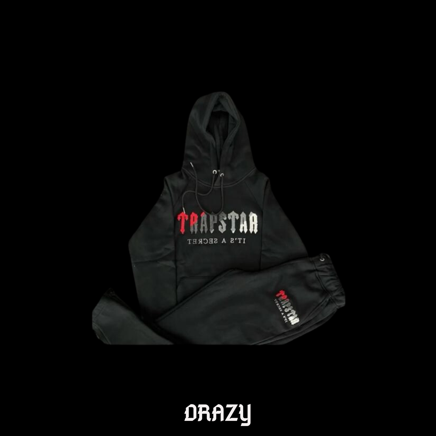LONG OUTFIT TRAPSTAR # 1 BLACK AND RED