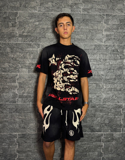 SHORT OUTFIT HELLSTAR # 6 BLACK