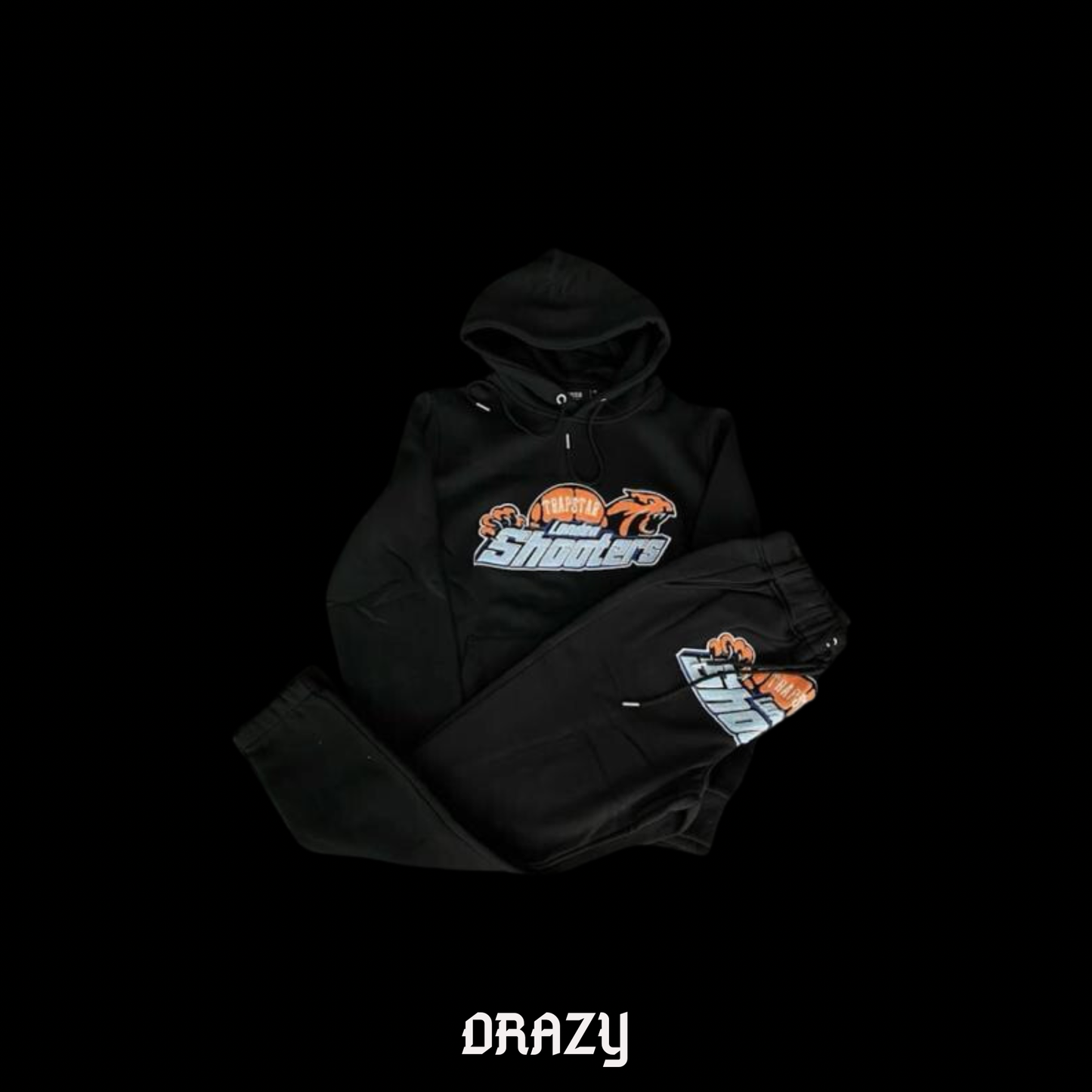 LONG OUTFIT TRAPSTAR # 2 BLACK AND ORANGE